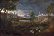 Nicolas Poussin Landschaft mit Pyramos und Thisbe Germany oil painting artist